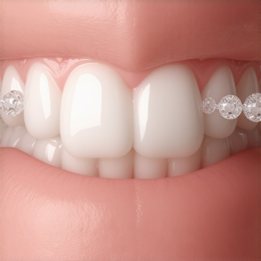 Zirconia crown and Invisalign aligners showcasing advanced dental materials