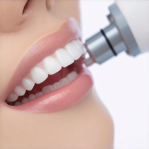 A dentist using a state-of-the-art digital scanner to create precise dental impressions