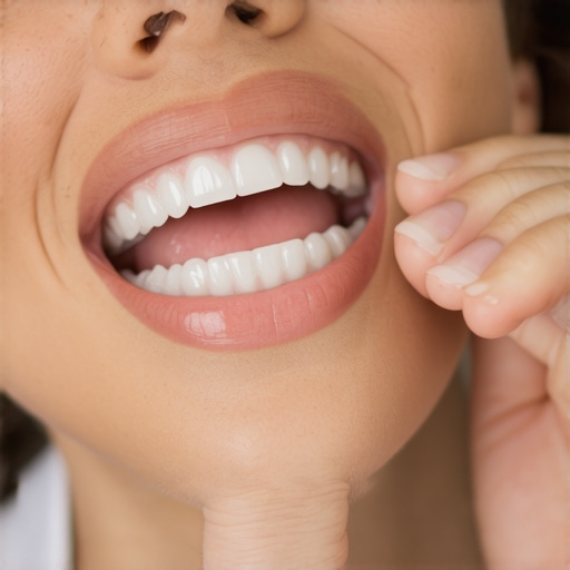 Person carefully fitting Invisalign aligners to ensure comfort and proper fit