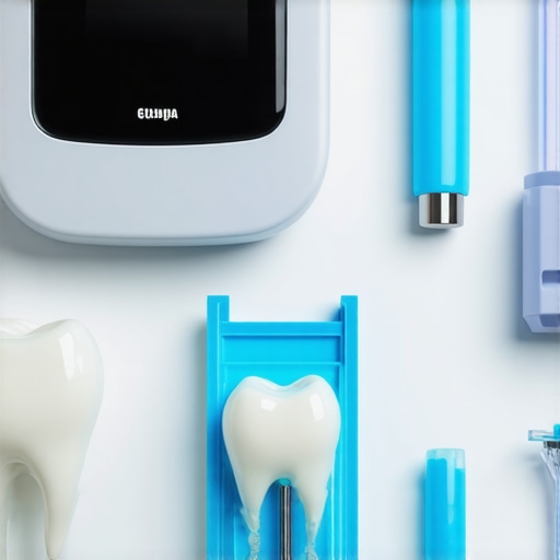 A collection of advanced dental tools used for maintaining Invisalign and crown treatments.