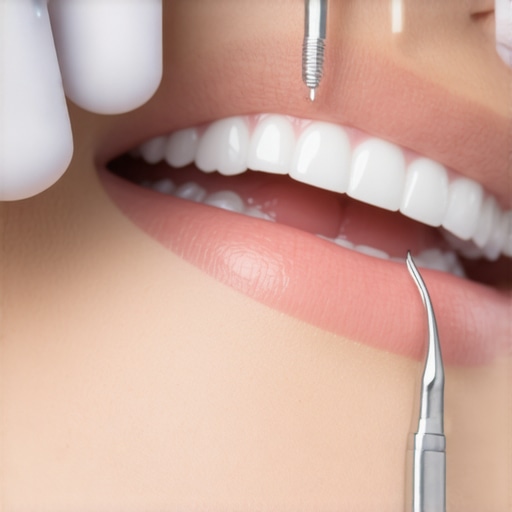 Dental professional using a high-tech intraoral scanner for precise smile analysis.