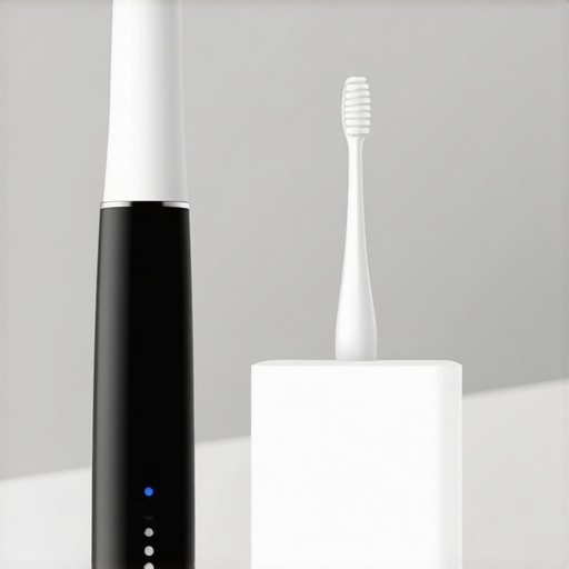 Advanced Dental Maintenance Tools Ultrasonic dental cleaner and digital toothbrush for optimal oral hygiene.