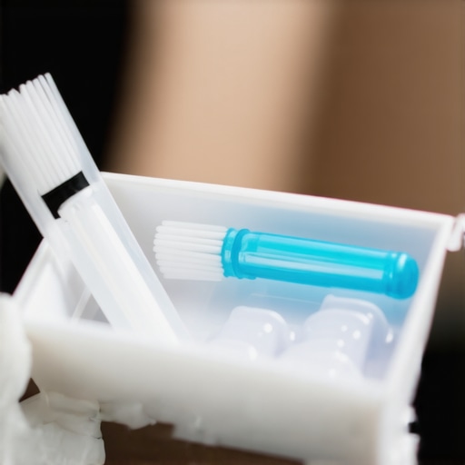 Essential Dental Travel Kit Travel dental care kit with floss, toothbrush, and wax for on-the-go oral hygiene