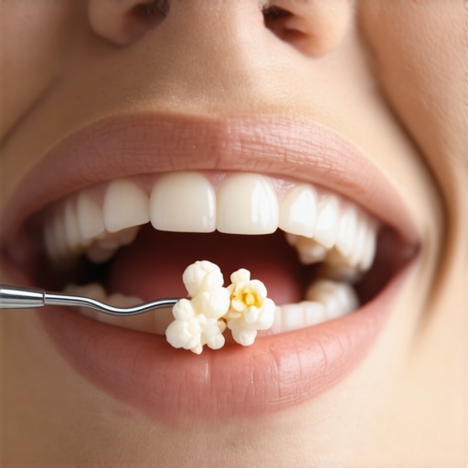 How to get a stuck popcorn kernel out of your gums safely