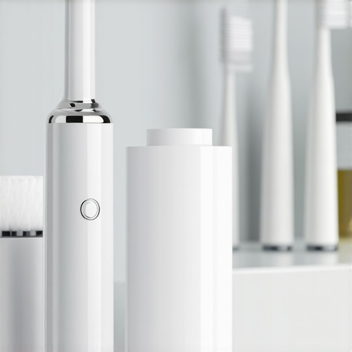 Electric toothbrush and water flosser demonstrating advanced oral hygiene tools