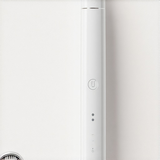 A sleek, modern sonic toothbrush highlighting its pressure sensors and ergonomic design.
