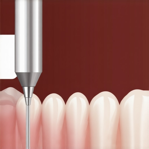 Dental professional cleaning teeth with ultrasonic scaler for cavity prevention and maintenance.