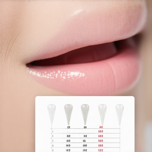 Dental professional analyzing crown material during appointment.