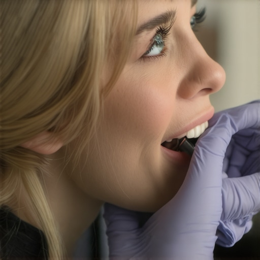 Doctor assessing patient's sinus and dental health with facial palpation