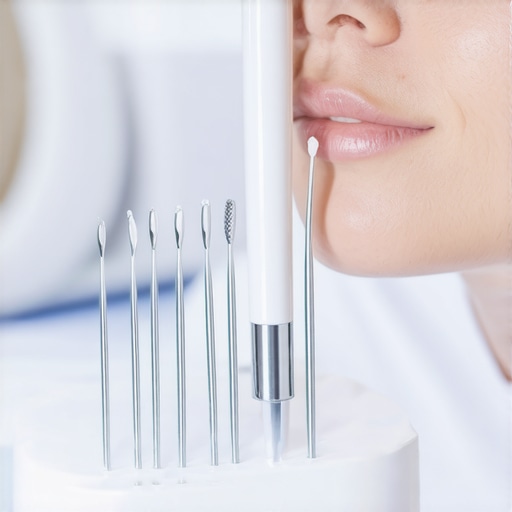 Effective Dental Tool Maintenance for Long-Term Oral Health Person cleaning dental tools with ultrasonic device and using a water flosser