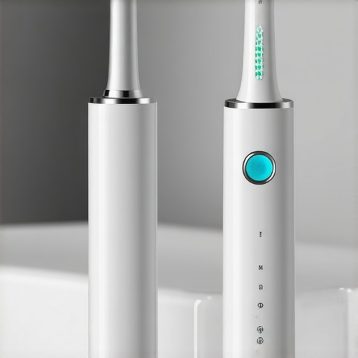 Effective Tools for Maintaining Dental Appliances Sonic toothbrush and water flosser highlighting oral hygiene tools for crowns and Invisalign.
