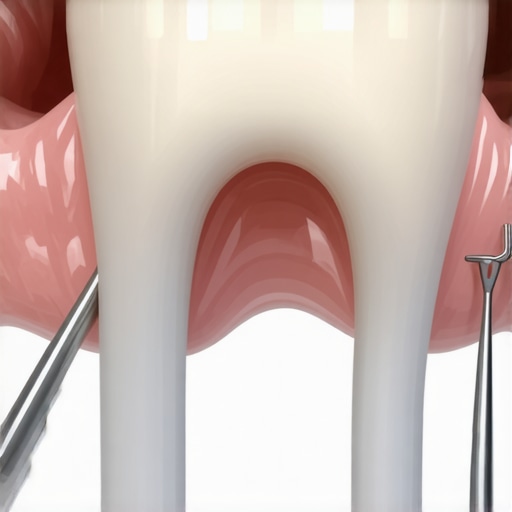 Examining a Dental Crown Close-up of a dentist inspecting a dental crown with dental tools.