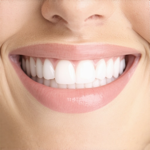 Close-up of a person smiling with healthy teeth