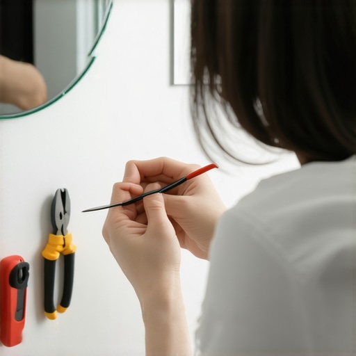 How to fix a sharp wire poking your cheek at home