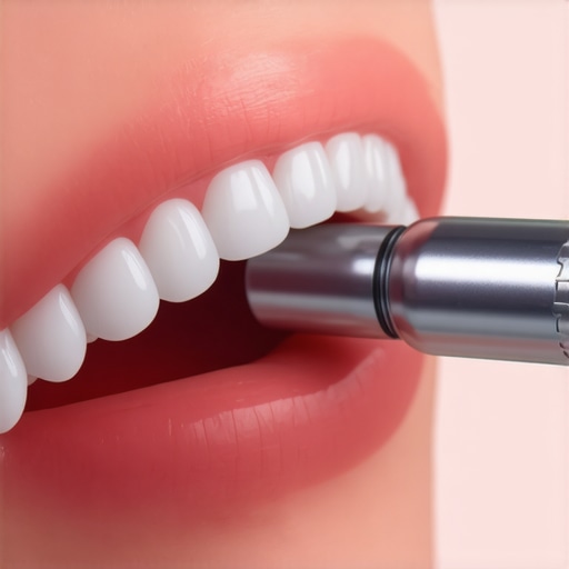 A dentist using an intraoral scanner to capture detailed images of a patient's teeth
