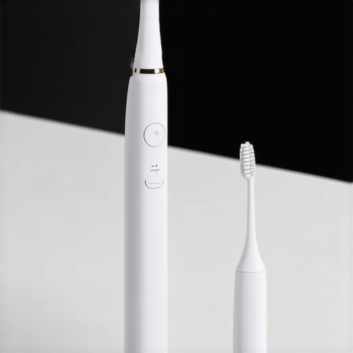 Modern Dental Tools for Better Oral Care Electric toothbrush and ultrasonic water flosser demonstrating advanced dental technology.