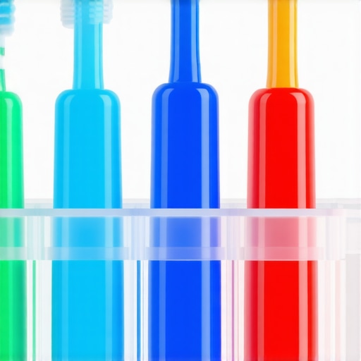 Proper Toothbrush Storage for Hygiene Toothbrushes stored upright in a ventilated holder, promoting hygiene and drying.