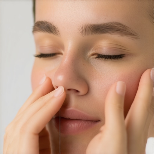 The quick fix for a wire poking your cheek