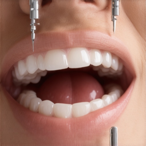 Dentist using a dental kit to repair a denture