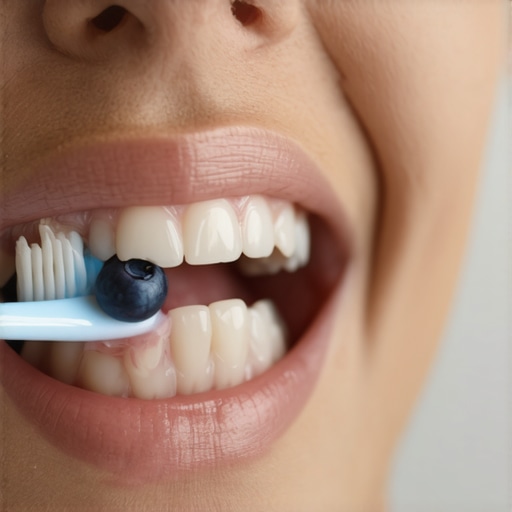 How to get blueberry stains off your teeth before a date