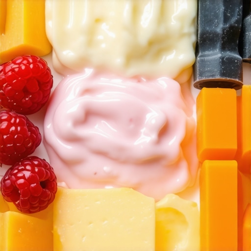 Assortment of soft snacks safe for braces including yogurt, mashed fruits, and cheese.