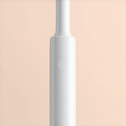 A close-up view of a high-tech electric toothbrush highlighting its advanced features