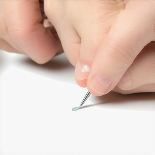 The best way to fix a snagged gum from a sharp chip