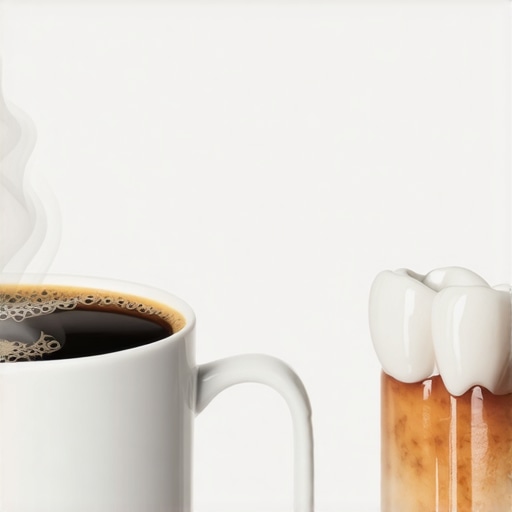 The connection between morning coffee and stained dental crowns