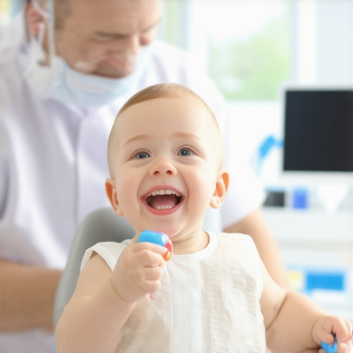 The simple trick to keep your toddler from biting during a dental exam