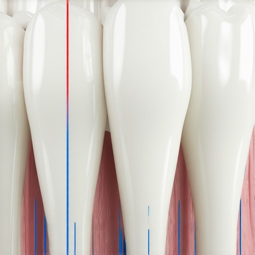 3D medical illustration showing a dental crown with articulation marks to demonstrate bite alignment.