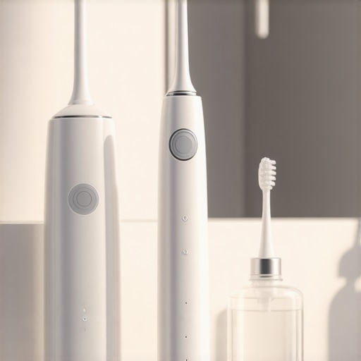 Modern water flosser and dental hygiene kit for long-term oral health care.