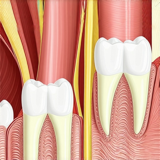 Anatomy of Maxillary Sinus and Tooth Root Proximity Diagram showing the close relationship between the maxillary sinus and upper tooth roots.