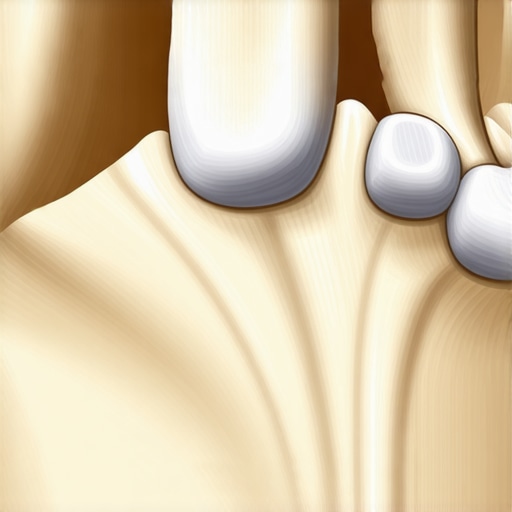 Anatomy of the Jaw Joint and TMJ Disc A professional medical diagram showing the mechanics of the temporomandibular joint and the articular disc.