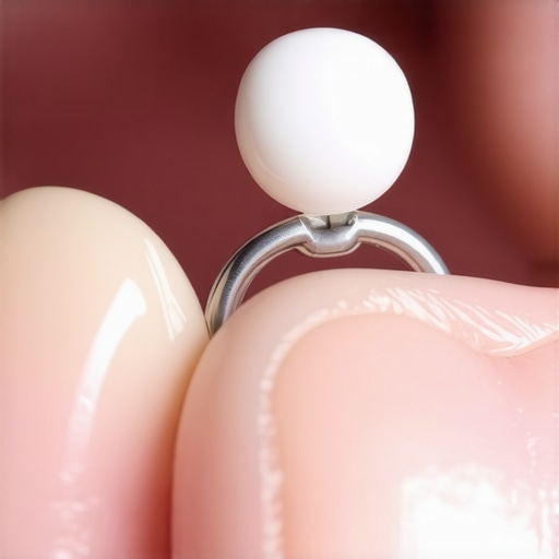 Applying Orthodontic Wax to Braces A person applying dental wax to a sharp braces wire to prevent cheek irritation.