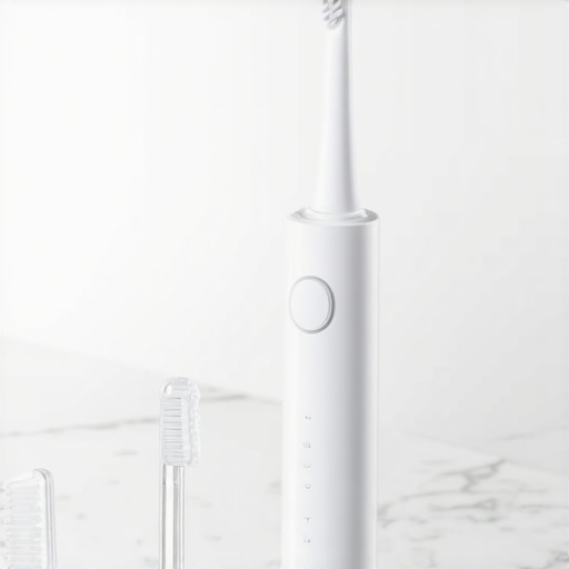 Close up of electric toothbrush, Invisalign aligners, and interdental brushes on a bathroom counter.