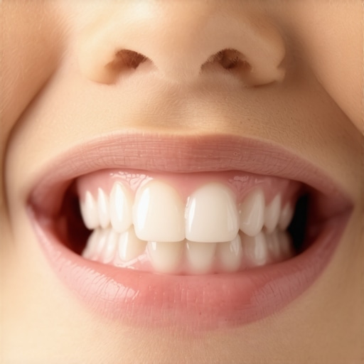 Healthy Molar Eruption in Children Illustration of a child's molar tooth erupting through the gum line