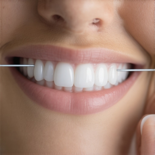 How to floss around a temporary crown without pulling it off