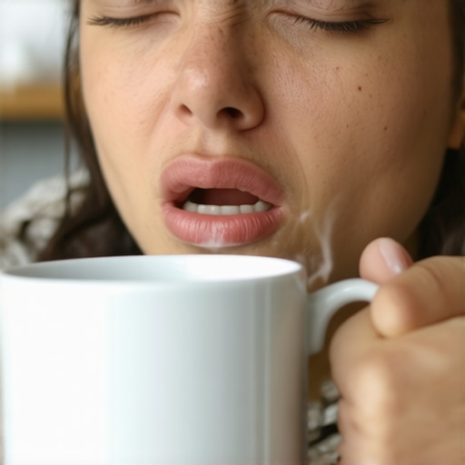 How to manage a sudden sharp pain when you drink hot coffee