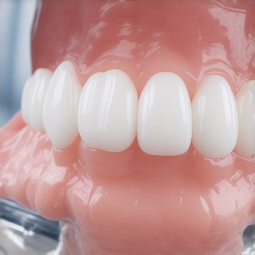 Close-up of dental mirror checking the back molars for wisdom tooth eruption