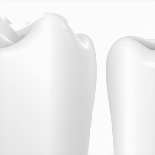 Close-up of a dental crown and healthy gum tissue highlighting the importance of the margin fit.