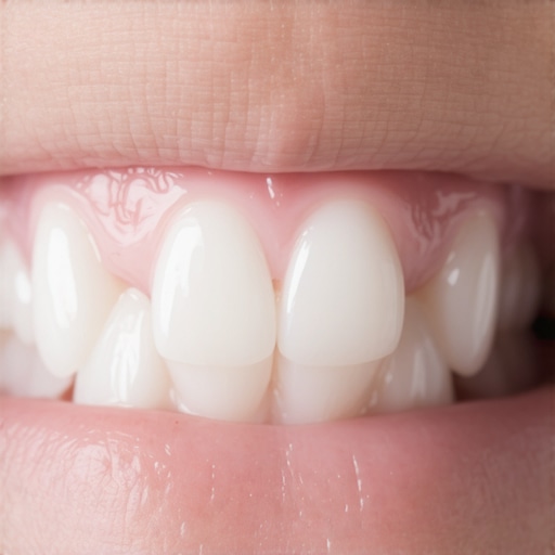 Mamelons on new permanent teeth Close-up of mamelons on a child's permanent front teeth