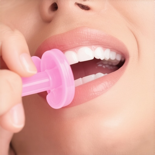 Mastering the Munchie Technique for Aligner Fit A patient using a silicone Munchie device to seat Invisalign trays properly.