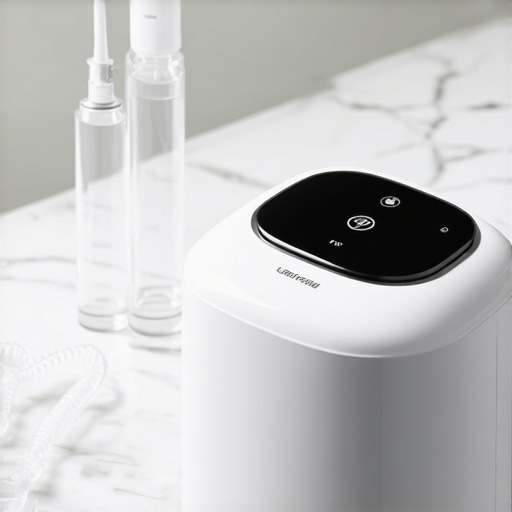 Modern Tools for Dental Maintenance An ultrasonic cleaner and water flosser used for maintaining Invisalign and dental crowns.