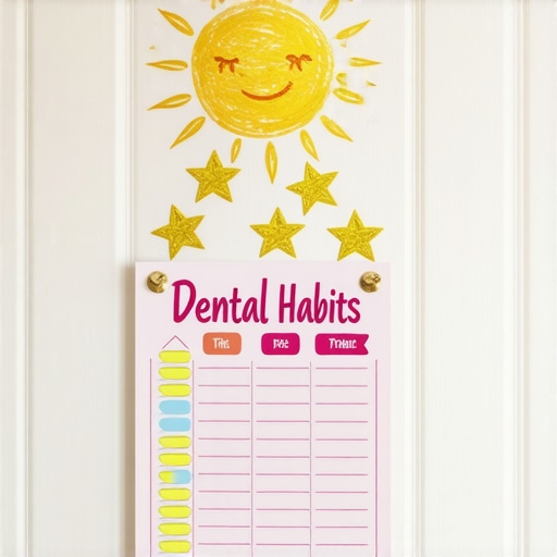 A child's reward chart with gold stars to encourage breaking the thumb-sucking habit.