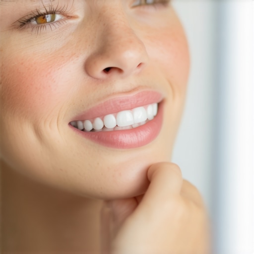 Practicing speech with clear aligners A person looking in a mirror practicing speaking while wearing Invisalign trays.