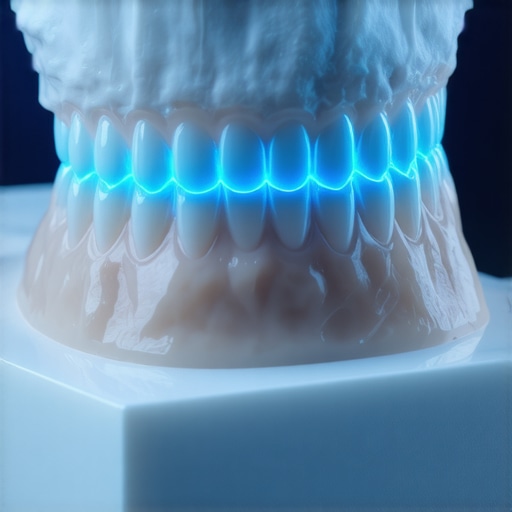 A digital 3D model of a dental arch used for precision crown fitting and orthodontic planning.