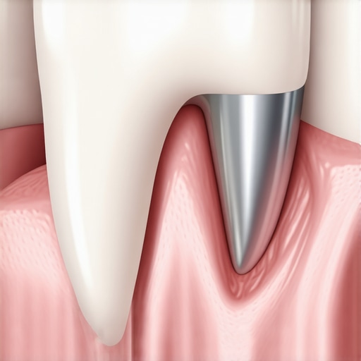 Professional Dental Crown Restoration Anatomy A 3D illustration of a dental crown fitting onto a molar to show structural support and gum health.