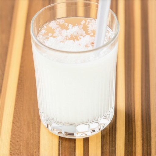 Salt Water Rinse for Wisdom Tooth Relief Glass of salt water on a wooden table for dental emergency treatment