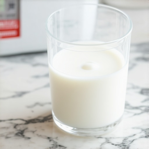 Storing a Tooth in Milk for Emergency Preservation A knocked-out tooth being stored in a glass of milk to keep the root cells alive.