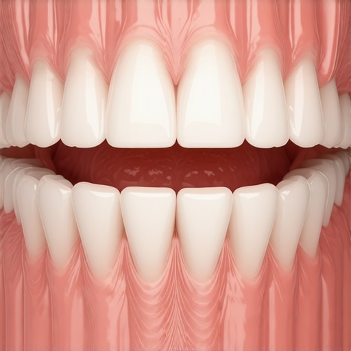 3D render showing saliva flow and Invisalign alignment